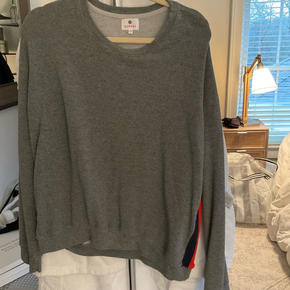 Sundry Heather Gray Pullover